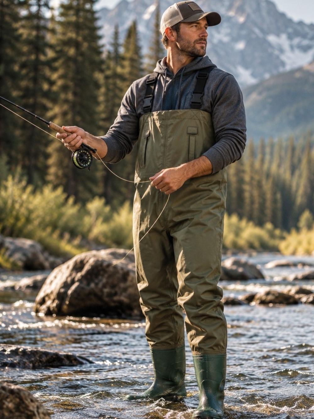Chest Waders Waterproof Fishing Hunting Boot Olive Green Men S - Gift For Men
